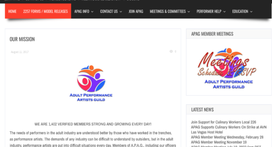 APAG – Adult Performance Artists Guild