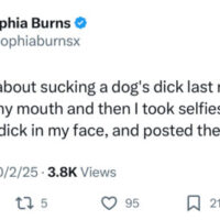 ATMLA’s Sophia Burns Dreams About Blowing A Dog. WTF? @sophiaburnsx