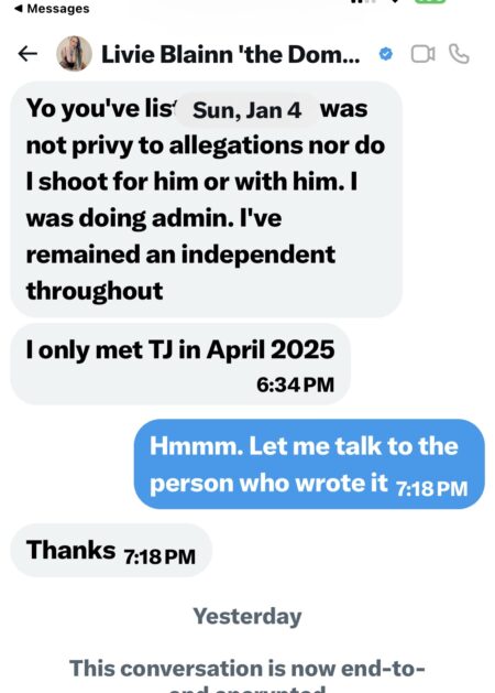 The Flourish Files: Lying Livie Blainn Says She Doesn’t Shoot For Flourish @LivieBlainn